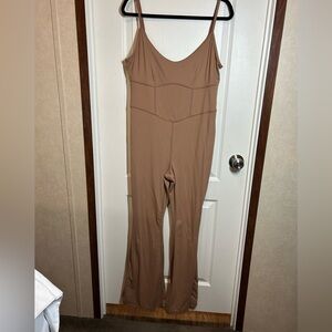 JoyLab Tan Wide Leg Jumpsuit - Size XL